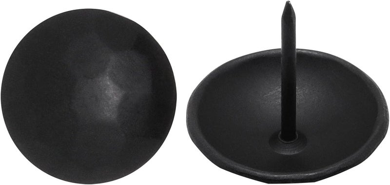 BUXIMN 60pcs Upholstery Tacks, Metal Upholstery Nails for Wood Unique Decorative Nails Thumb Tacks Upholstery Pins Vintage Furniture Tacks Upholstery Nails (25x23mm, Matte Black) - Image 5